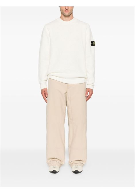 maglione fancy yarn uomo avorio STONE ISLAND | K2S15 5100056 S00N2V0093